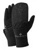 RONHILL Rękawiczki do biegania WIND-BLOCK FLIP GLOVE all black