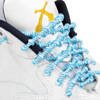 XTENEX Elastyczne sznurówki sportowe biało-turkusowe